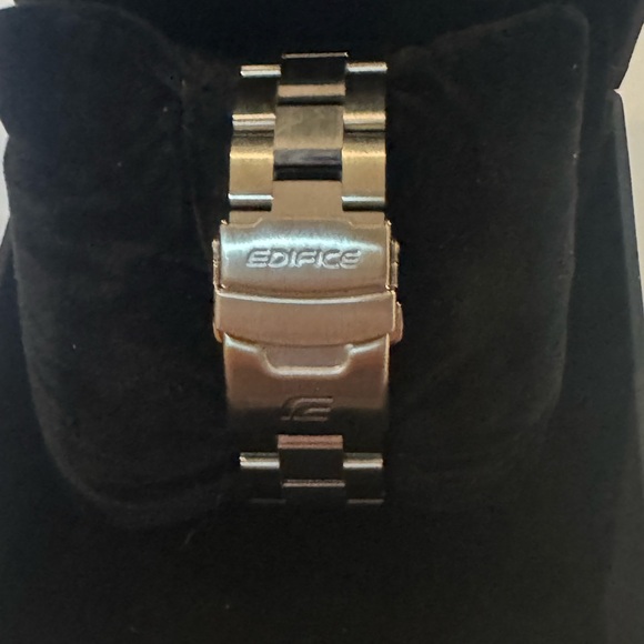 Casio Edifice Men's Quartz Chrono Silver-Tone Bracelet 45.5mm Watch EF527D-1AV - Picture 7 of 10